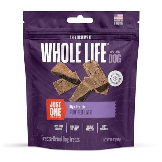 Whole Life Pet Just One Beef Liver Dog Treats - Human Grade, Freeze Dried, One Ingredient - Training Or Reward, Grain Free, Made in The USA
