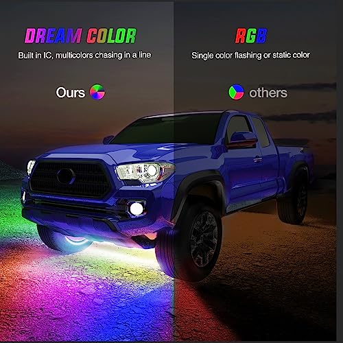 Nilight TL-301 6Pcs Car Underglow Neon Accent Strip Lights 300 Leds Multi Color Rgb-Ic Diy Sound Active Function Music Mode With App Control And Remote Control Underbody Light Strips thumb #4