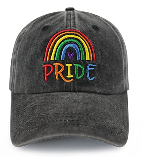 Gorra de béisbol bordada Pride Rainbow para hombre y mujer