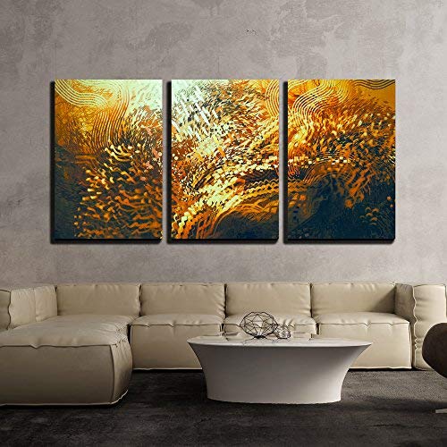 Amazon.com: wall26 - 3 Piece Canvas Wall Art - Digital Painting of