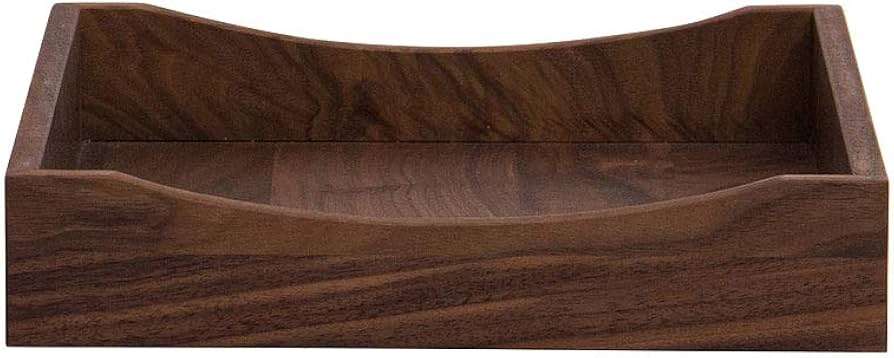 Amazon.co.jp: デスクトレー 木製 A4 ウォルナット レタートレイ