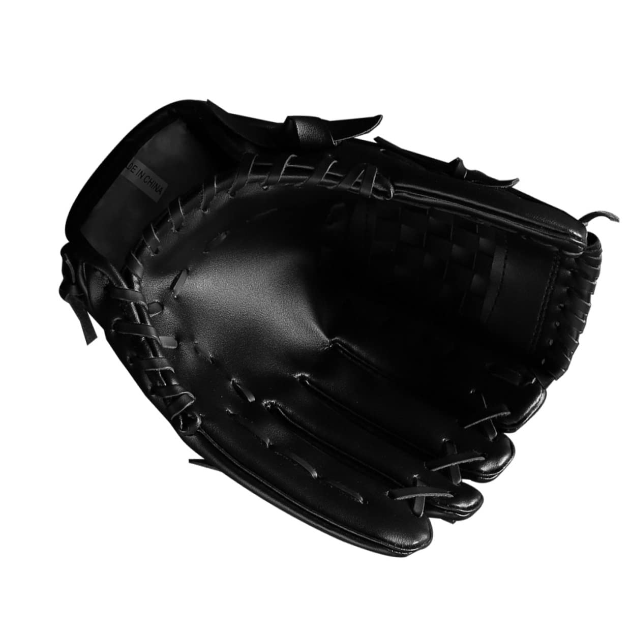CORHAD 10.5 Inch Thicken Infield Pitcher Glove Baseball Gloves Softball Gloves for Boys and Girls Adults Black Pu PVC Sports Glove