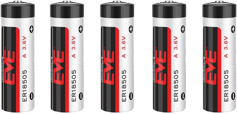 (5-Pack) ER18505 3.6V 4000mAh A Size Li-SOIC2 BatteryPCL Non-Rechargeable Lithium Battery