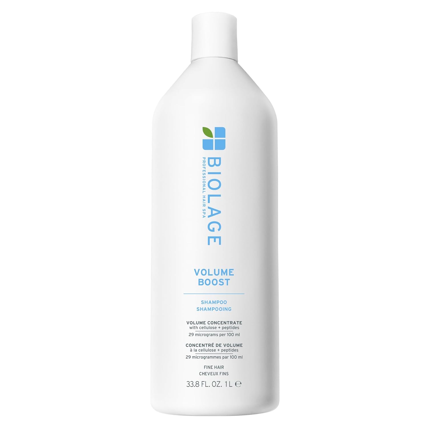 Biolage Volume Boost Shampoo for Fine Hair – Creates Lasting, Lightweight Volume, Root Lift & Shine, With Cellulose and Peptides, Vegan, Paraben and Silicone-Free