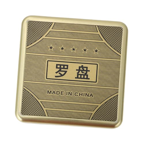 Brújula de bolsillo Wakauto Feng Shui 10 cm metálica portátil miniatura 1