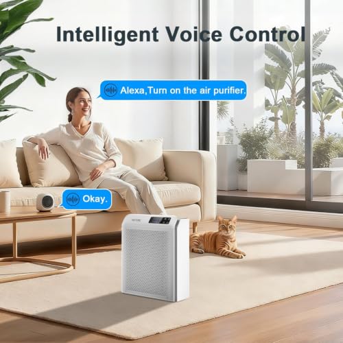 Image of Smart Air Purifiers for Home Bedroom Large Room Up to 3500 Ft | Smart Air Purifiers for Home Up to 3500 Ft, App Smart Control,Real-Time Air Quality Sensor, Sleep Mode, Auto Mode