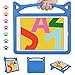 ipad 7th Generation Case for Kids, ipad 10.2 inch 2019 Kids Case, Ubearkk Shockproof Light Weight Handle Stand Kids Friendly Case for ipad Pro 10.5 inch/ipad Air 3 10.5 inch (Blue)