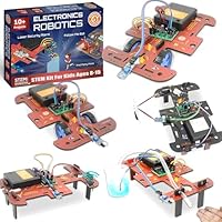Butterfly EduFields 10-in-1 STEM Robotics Kit for Kids Ages 8-14 | Electronics & Engineering Science Kit with Circuit Board Projects | Educational Robot Building Kit
