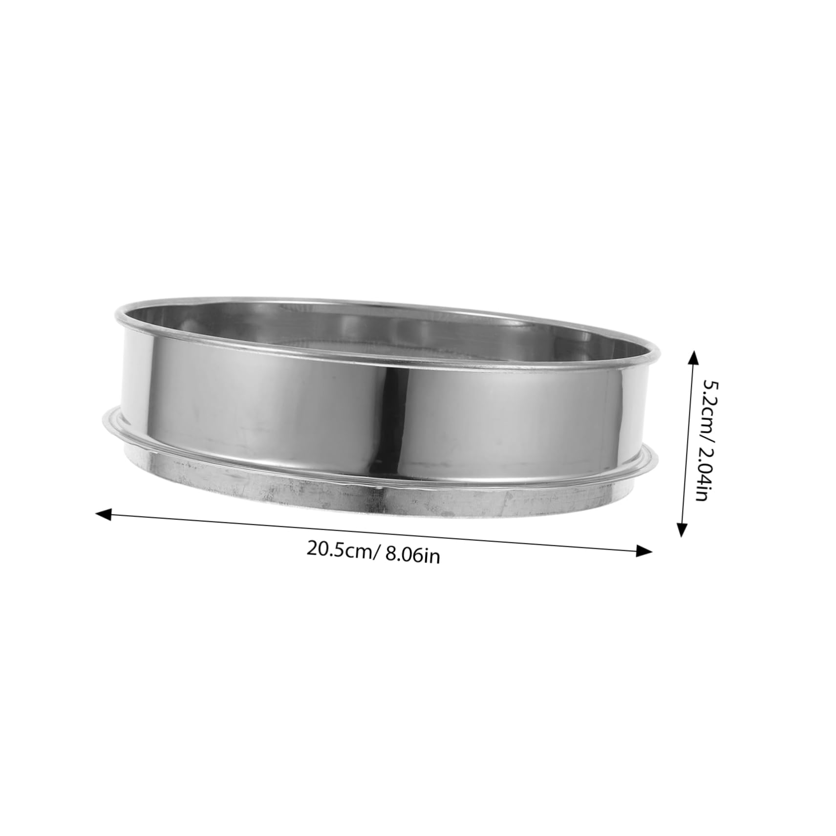 GALPADA 3mm Hole Stainless Steel Soil Sieve Multifunctional Gardening Tool Rock Sifter Dirt Sifter for Rocks and Easy to Carry
