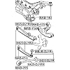 Mr589485 - Arm Bushing (for the Rear Suspension) For Mitsubishi - Febest