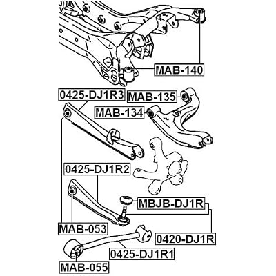 Mr589485 - Arm Bushing (for the Rear Suspension) For Mitsubishi - Febest