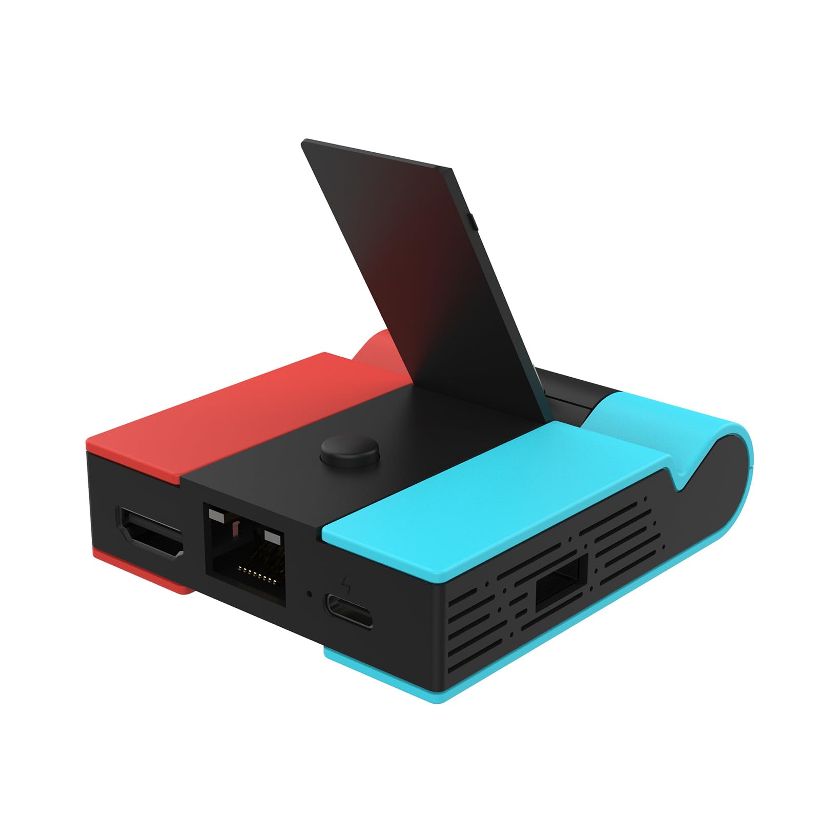 Per NS Dock Convertitore Video Pieghevole RJ45-Ethernet USB3.0 Porta di Ricarica PD Adattatore USB Docking Station Portatile