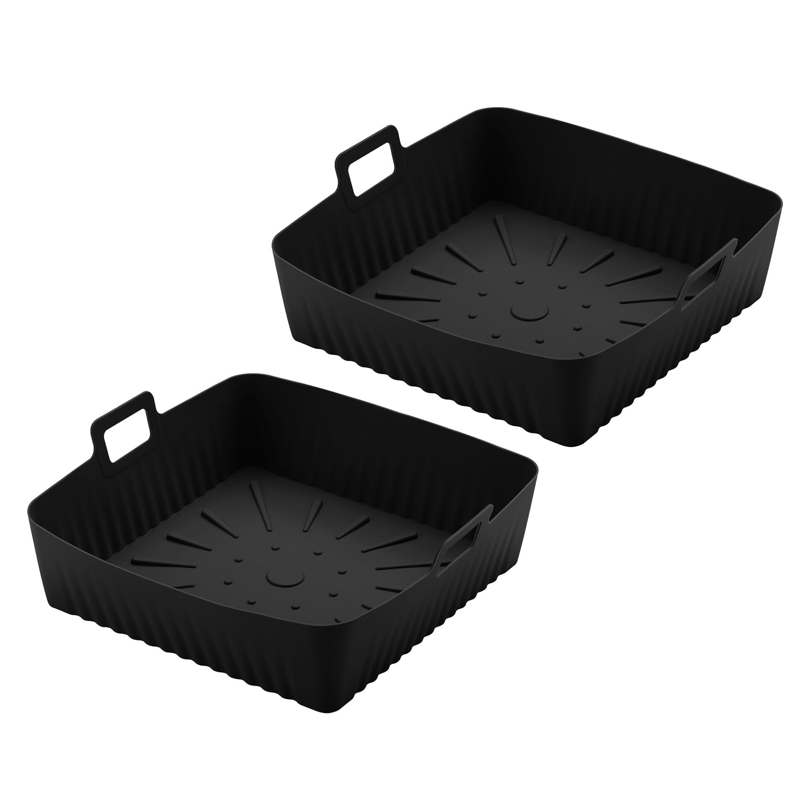 Air Fryer Silicone Liner for Instant Vortex Plus 8.5L/Tower Oven, 9 Inch Large Air Fryer Liners Square Air Fryer Accessories for LLIVEKIT 7L,Tefal Easyfry 11L and Other Mini Oven 10-12L(2pcs)