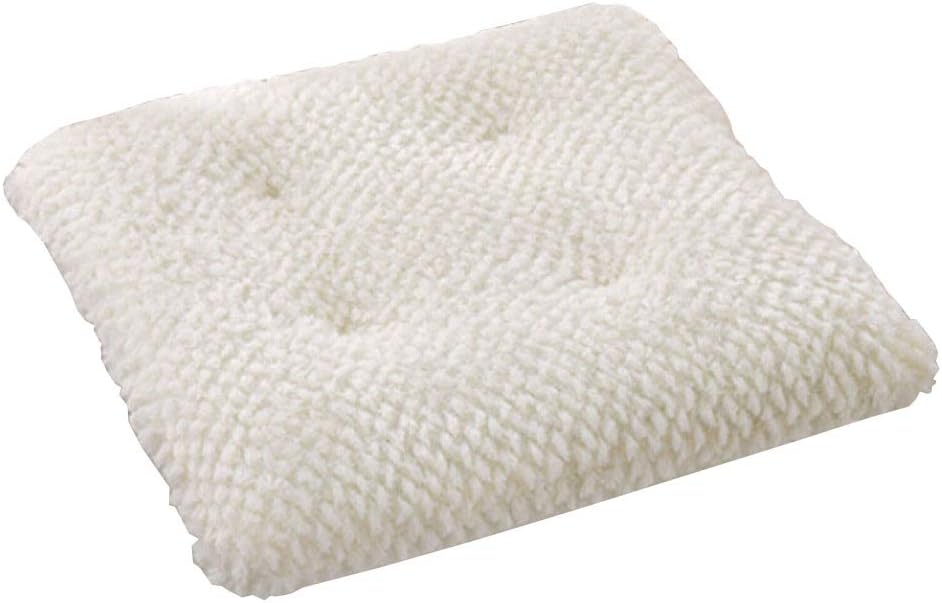 chair pad Soft Plush Seat Cushions with 17x17-inch (White)