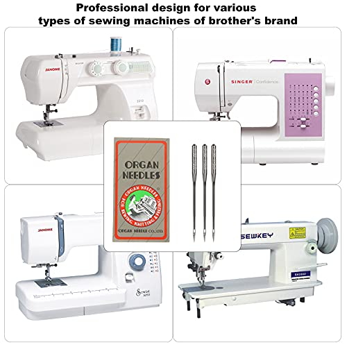 50 Pcs Brother Sewing Machine Needles Size 100/16 130/705H Hax1 Sewing Needles Embroidery Machine Needles For Brother Sewing Machine (5 Pack Of 10 Needles) #TOP5