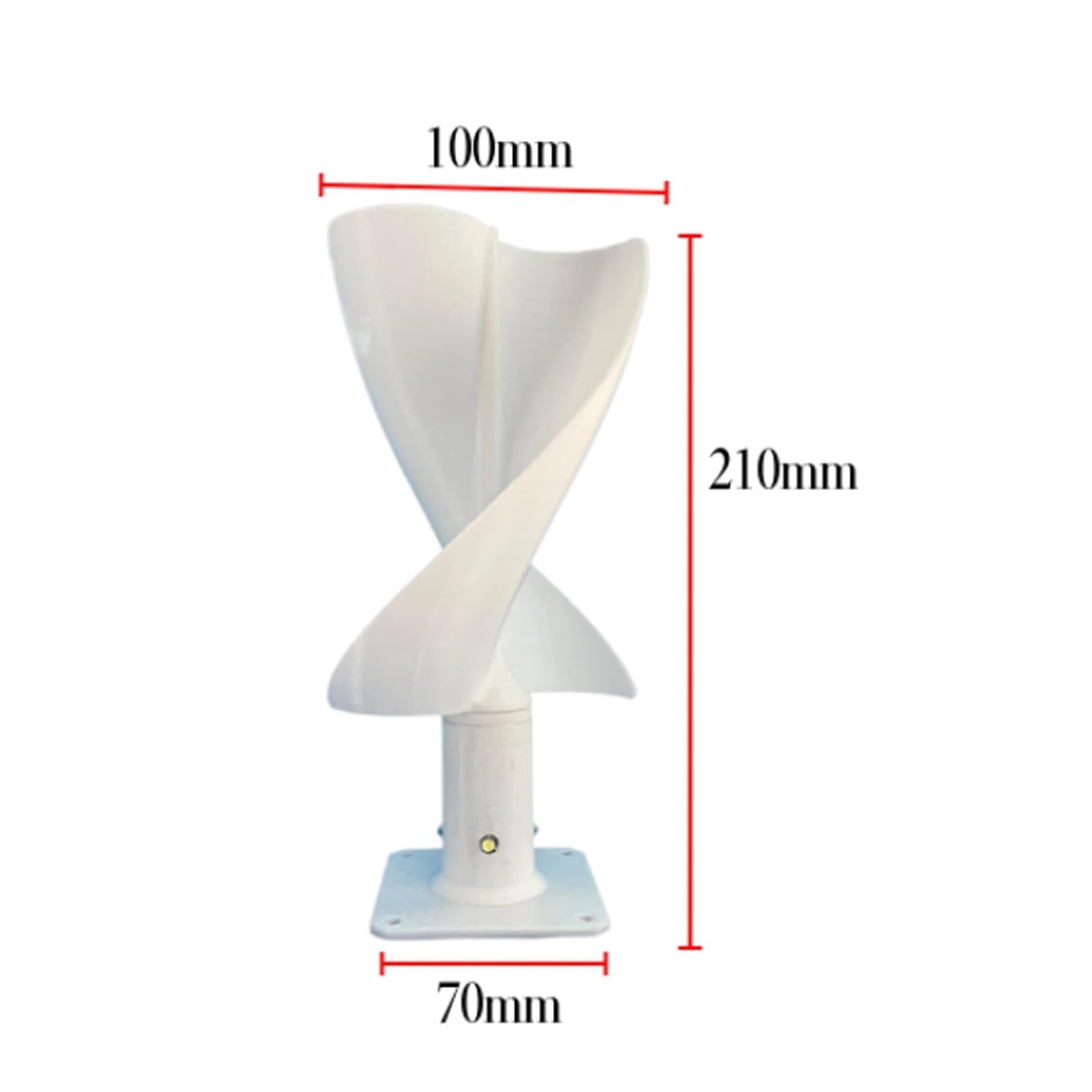 Turbina eolica Modello 20w Micro turbina eolica con generatore Eolico Verticale Leggero a LED for l'educazione energetica Gratuita per l'esperimento sulla Generazione di energia fis