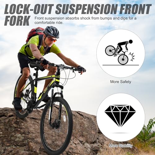 Ktaxon Mountain Bike 24/26/27.5 Inch Men & Women Mountain