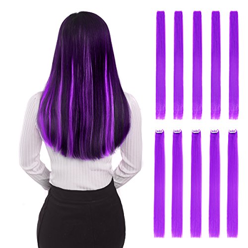 Colored Clip in Hair Extensions 22