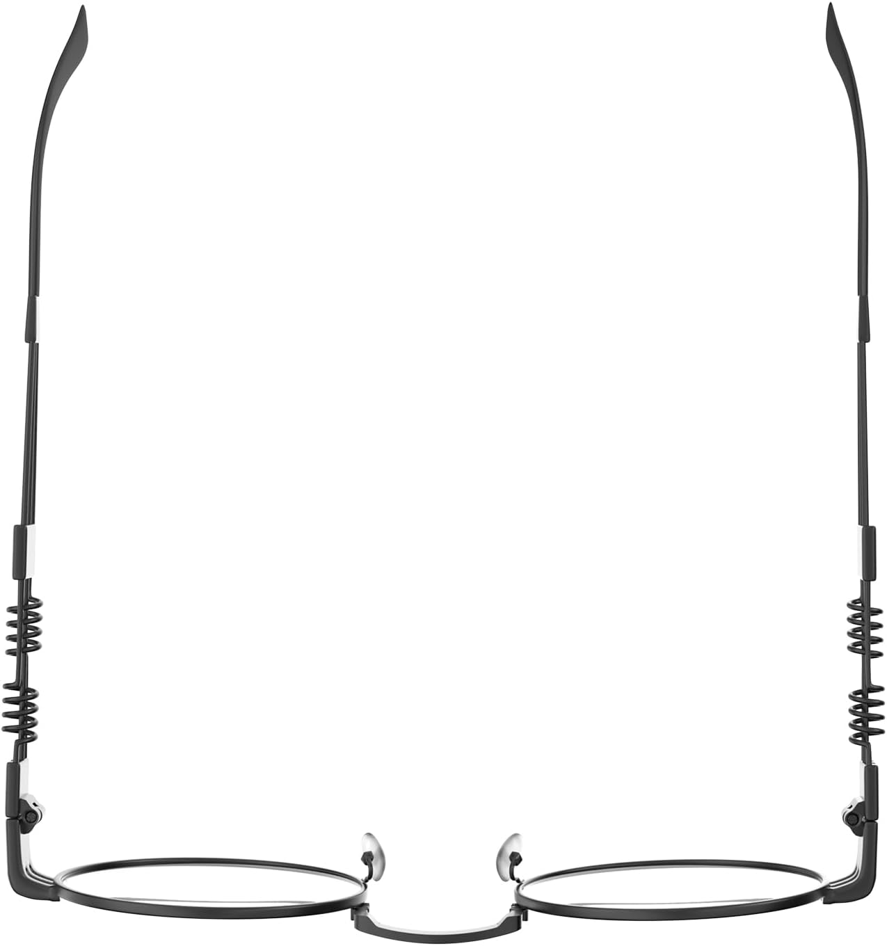 Vintage Round Steampunk Glasses for Mens and Womens Circle Hippie Style Eyeglasses Black Frame/Clear Lens image 4 of 7 B0D5DBLVZR