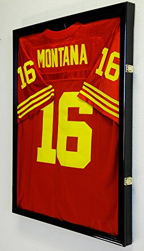 Jersey Frame Shadow Box Display Case Wall Frame UV Protection Black