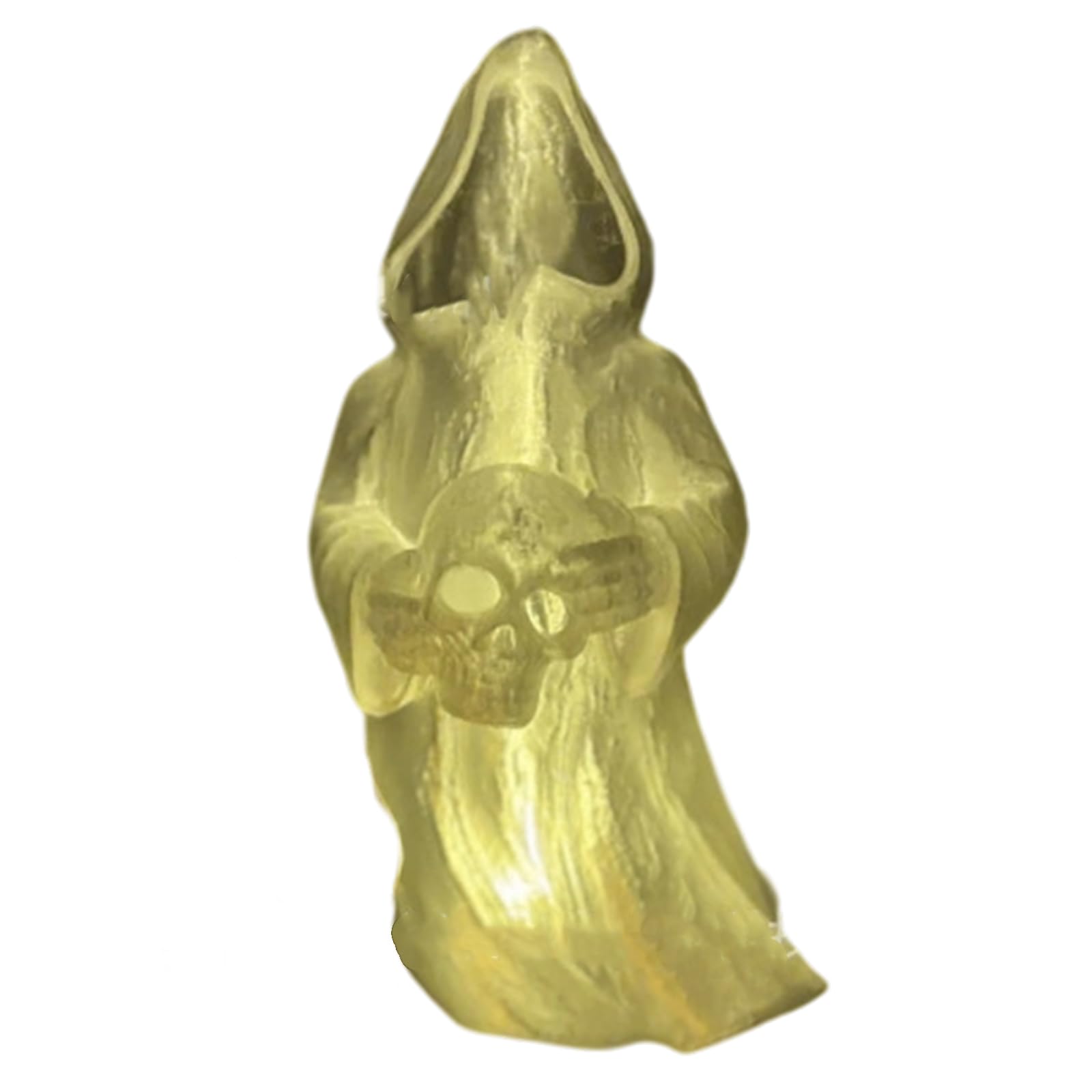 carotoe Ghostly Skull Figurine Tabletop Ornament for Nursery Halloween Decoration Holiday Centerpieces Indoor and Outdoor Halloween Ghostly Decorations