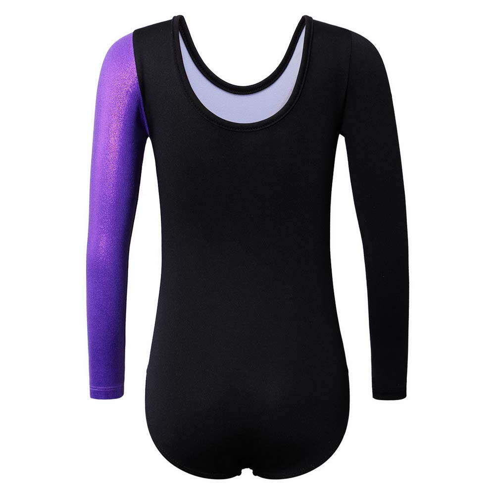 XFGIRLS Justaucorps pour filles sans manches scintillant - Justaucorps de gymnastique pour filles - Justaucorps de gymnastique pour filles - 5 à 14 ans