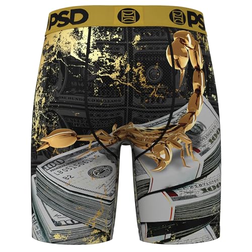PSD Men's Gold Scorp Boxer Briefs, Multi, M4