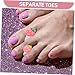 PACKOVE Strawberry Silicone Toe Separators of Washable Accessories for Manicure Toe Alignment and Instant Relief for Nail Polish Application
