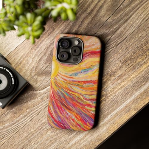 Coque iPhone 15 Pro mate jaune rigide anti trace et rayure