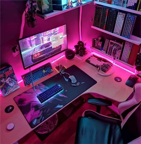 Tira de LED Neon Rosa iNextStation con Adaptador 12V 3A miniatura 5