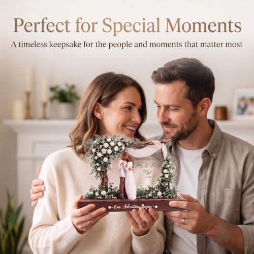 Wedding Gifts for Couples 2026, Acrylic Wood Wedding Plaque - Image 3