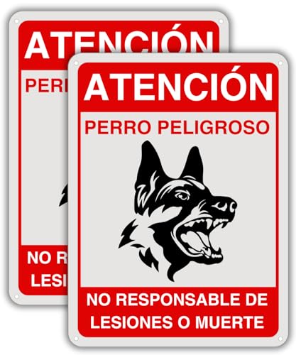 Panneau chien dangereux extérieur plaque aluminium de soin des chiens lot