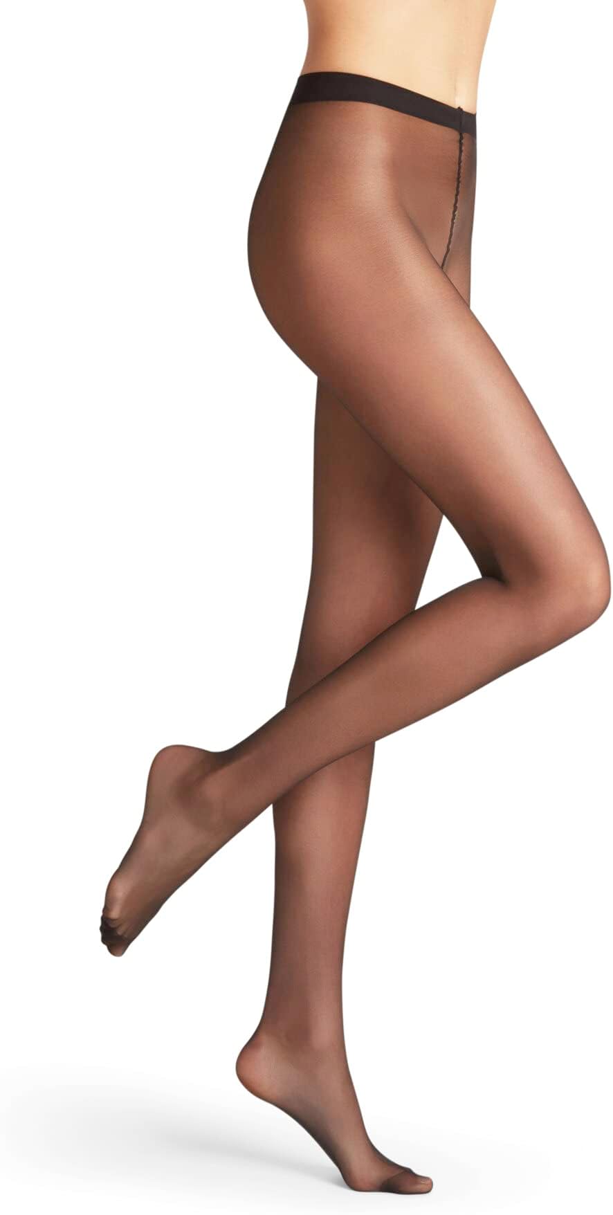 Women's Pure Matt 20 Denier Tights, Matte Hosiery, Casual or Dress, Fine Sheer Transparent, Sustainable Nylon, Black (Black 3009), L, 1 Pair