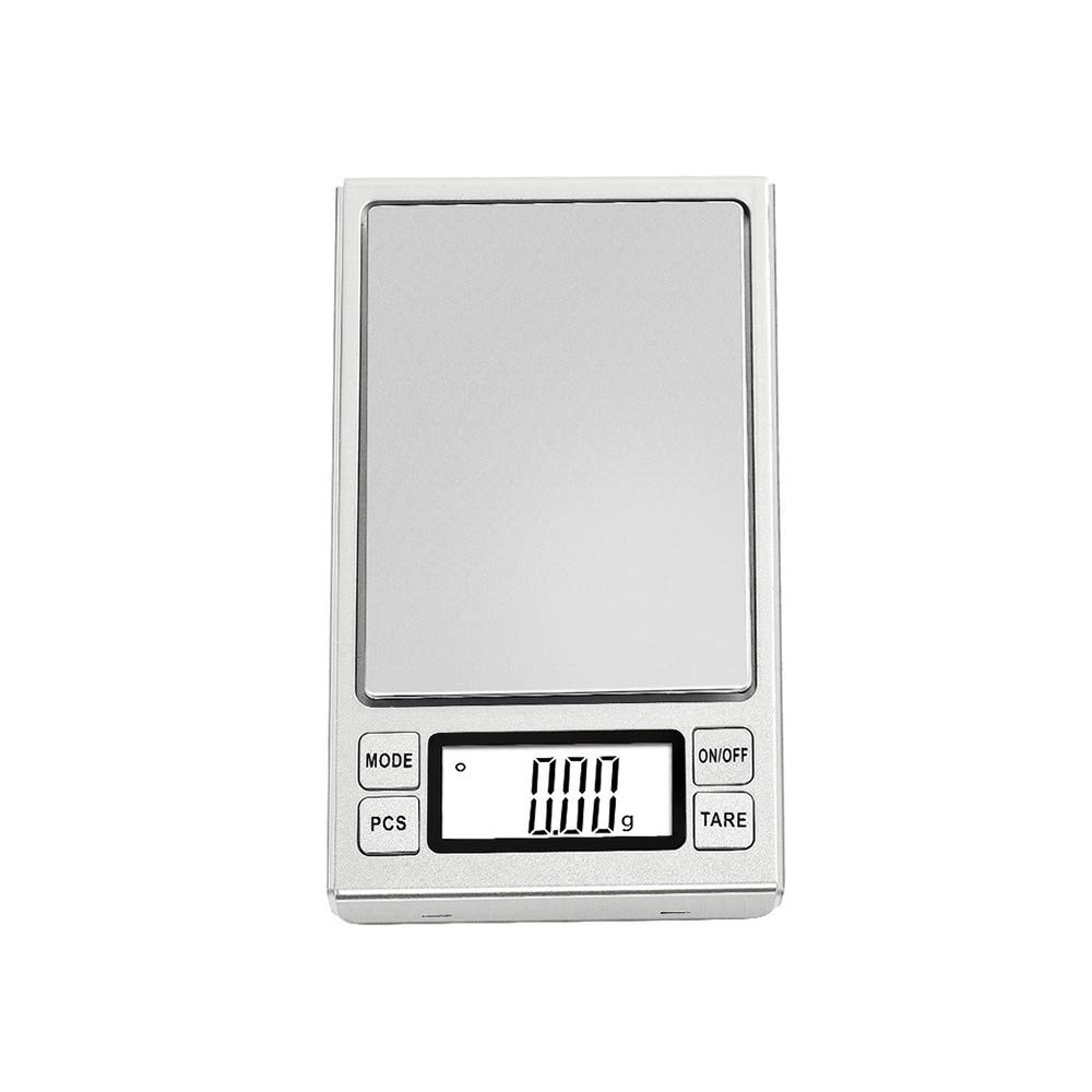 SaryEdge Scientific Gram Scale High Precision Laboratory Balance Electronic Weighing Digital Pocket Mini Jewelry Kitchen Tare Function Sliver,2000g/0.1g,2000g/0.1g