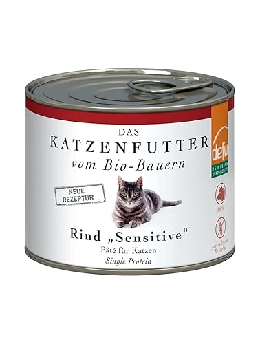 Produktbild von Defu Bio-Rind Sensitive Pate Katzenfutter - 200 g