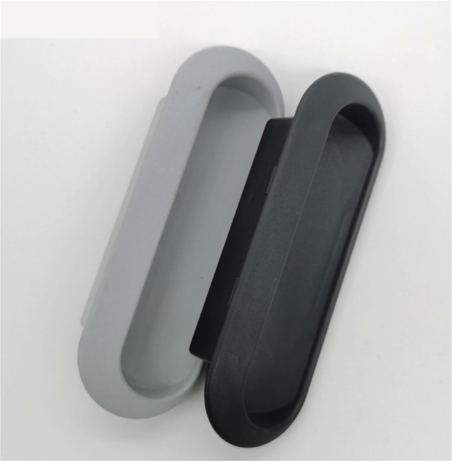 Mango oculto de plástico LS6680 integrado negro, herraje empotrado de 1 unidad