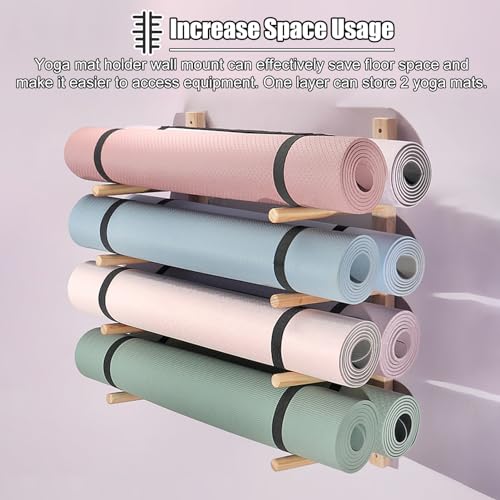 Support de tapis de yoga pour éviter les tapis déroulés au sol