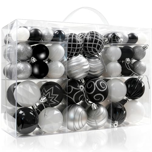 Miaikoe 100pcs Weihnachtskugeln Ornamente Set Dekoration,...