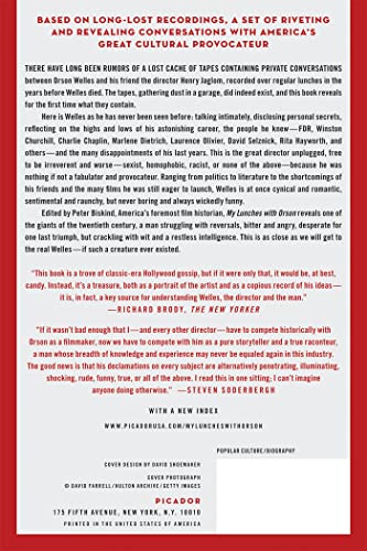 Image of My Lunches with Orson: Conversations between Henry Jaglom and Orson Welles