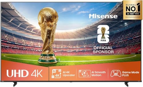 Hisense 85-Inch 4K UHD Smart TV (85A62QS 2025 Model) Precision Color Dolby Vision Dolby Audio Game Mode PLUS | VIDAA OS Wi-Fi Bluetooth HDMI