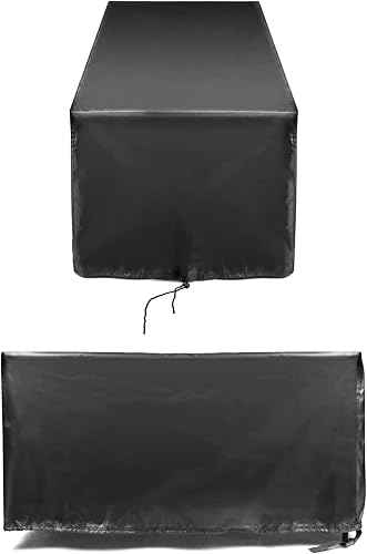 Miniatura 3 de QWORK Funda plegable impermeable para vagón, cubierta de lluvia para carrito de jardín al aire libre, tela resistente 600D, se adapta a vagones