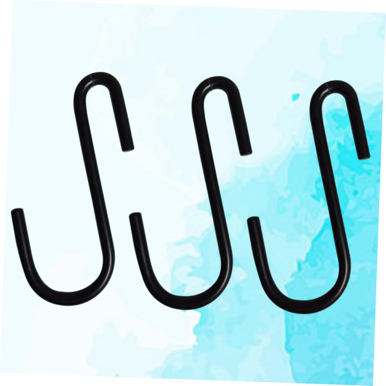 VILLFUL 30 Pcs Kitchen s Hooks S Shaped Hooks Metal Hooks Heavy Duty Hangers S Type Hooks Black