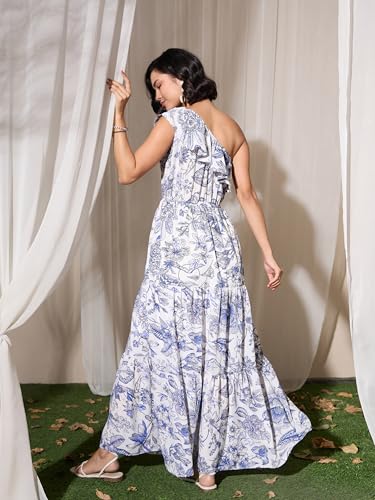 Image of barcino Women's One Shoulder Maxi Dress