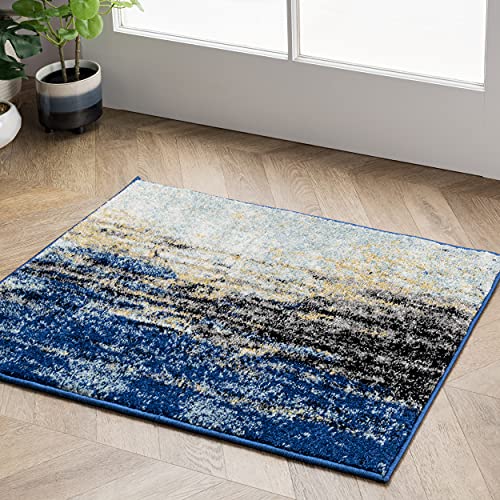 80% Off Discount nuLOOM Waterfall Vintage Abstract Area Rug, 3' x 5', Blue