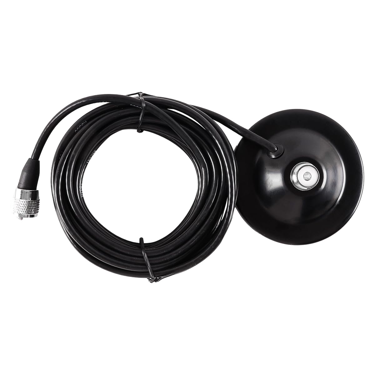 Gorise Antena de Radio magnética para Coche con Ventosa y Cable Macho PL259 de 5 m para Base magnética de Antena CB
