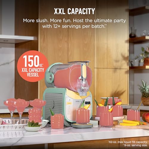 Image of Ninja SLUSHi Max XXL Smart Frozen Drink Maker | Top Performance & Smart Technology, Party-Size 150oz Capacity, No Ice Needed, 6 Programs, Ideal Temp & Texture up to 12 hours | Mint FS605IV