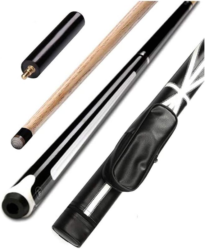 POCUSTIK Billardqueue 147cm | Professioneller Poolstock Aus Kanadischem Ahorn Mit Spinnen-Design