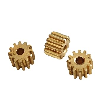 1pcs 0.5 Module 8 Teeth Brass Flat Gear 5mm Diameter 5mm Thickness Spur Gear 0.5M 8T Pinion mechanical(2mm tight fit)
