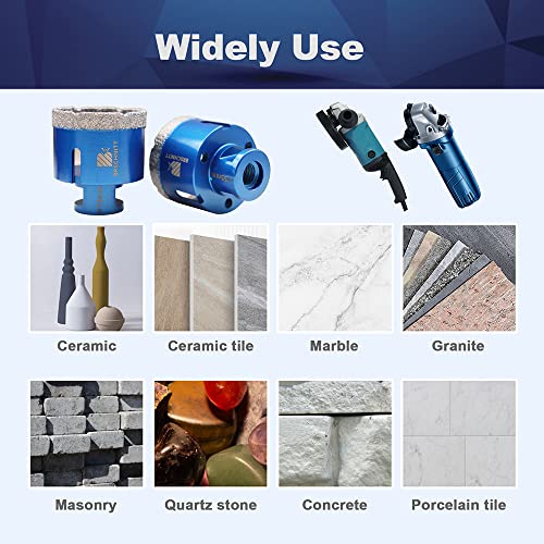 Diamond Drill Bit 55mm,BRSCHNITT 1pc M14 Vacuum Brazed Diamond Tip Drill Bit for Tile Porcelain Stoneware Ceramic Marble Granite Drilling,Suitable For Angle Grinders - Image 4