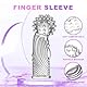 Qoosea 4 pcs Fingerhüllen Set Masturbation, G-Punkt Finger Massage Sexspielzeug, Sexfinger Ticklers Set die Männer Frau Paare Extrem Sex(Transparent)